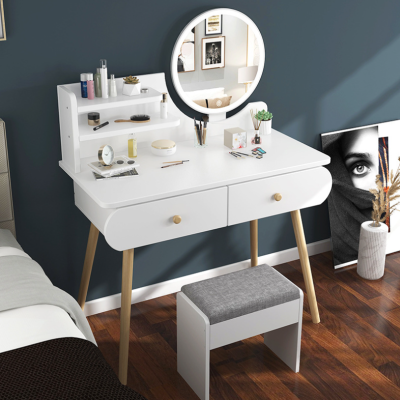 Fenghuai Dressing Table Modern Minimalist Nordic Style Makeup Table Small Apartment Dresser Storage Cabinet Dresser Dressing Table