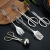 Stainless Steel Thickened Kitchen Steak Tong Hotel Restaurant Buffet Clip BBQ Clamp Salad Clip Food Clip