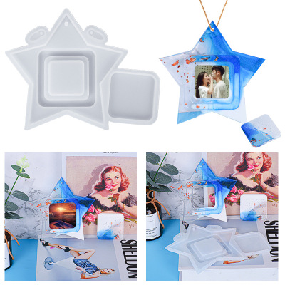 Epoxy Mold XINGX Photo Frame Decoration Silicone Mold Amazon Hot Sale Candle Handmade Soap