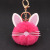 Personalized Ears Kitten Beard Plush Cute Keychain Kitty Fur Ball Bag Automobile Hanging Ornament Alien Cat