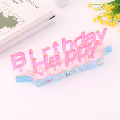 Ed English Numbers Letters Happy Birthday Letter Light Birthday Party Decoration Scene Layout Modeling Light