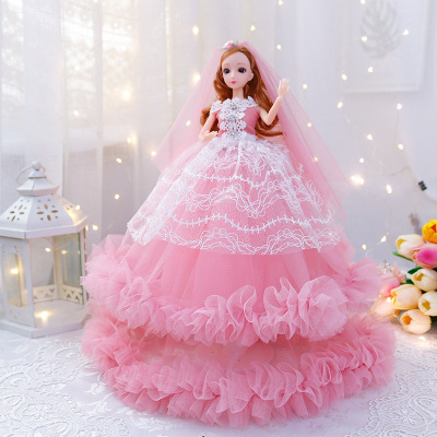 New Machine Edge 45cm Wedding Dress Barbie Doll Set Yangwa Girl Gift Doll Children's Toy Mingrun Barbie