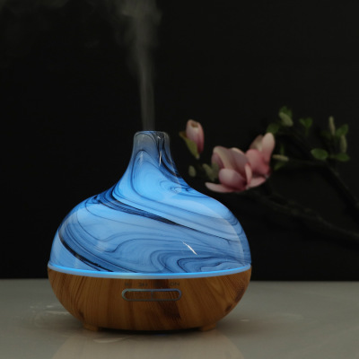 Aromatherapy Humidifier Glass Aroma Diffuser Ultrasonic Colorful Home Humidifier Factory Wholesale Cross-Border Aroma Diffuser