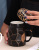 Creative Business Office Black and White Ceramic Cup Gift Mirror Cup Nordic Geometric Simple Mug Custom Logo