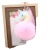 GREAT Dreamy Cute Unicorn Fur Ball Keychain Bright Color Mesh Pink Pony Fashion Pendant