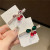 Cherry Barrettes Cute Mori Girl Side Clip Rhinestone Crystal Hairpin Bangs Clip Top Clip Duckbill Clip Zircon Clip