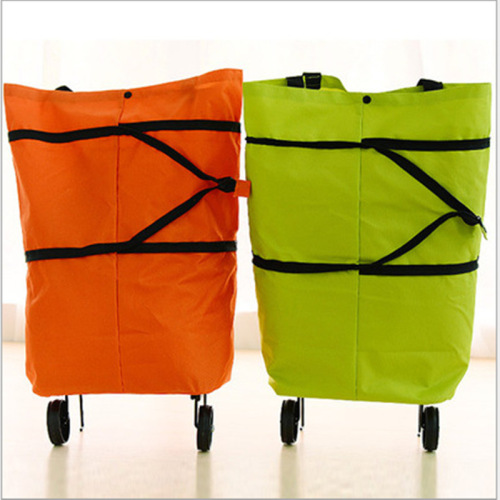 new fashion folding wheel shopping bag household trolley trolley trolley bag shopping shopping shopping cart wholesale