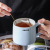 INS Nordic Style Cup Simple Breakfast Coffee Ceramic Cup with Cover Spoon Office Men's Mug Female Tea Cup