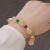 Bracelet Natural Jade Jinsi Jade Bulge Beads Pumpkin Beads Bracelet Topaz Gourd Bracelet for Women