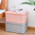 F02-856 New Storage Box Plastic Foldable Mobile Box with Wheels Storage Book Holding Organizing Car-Used Storage Box