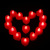 Heart-Shaped LED Candle Light Love Electronic Candle Pendulum Chart White Candle Smoke-Free Safe Site Layout Small Light