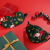 2021 Autumn and Winter Shading Eye Mask Set Factory Cotton Printing Cross-Border Christmas Gift Christmas Wholesale