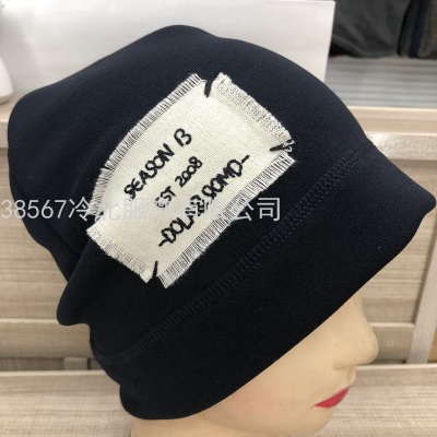2021winter New Fashion Korean Style Pure Color Warm Keeping Windproof Twisted Hat Pile Heap Cap Scarf