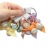 Children's Hair Accessories Rubber Band a Pair of Fabric Beads Bean Floral Bow Jewelry Girl Girls Hair Rope Small Circle