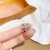 Rotatable Windmill Flower Ring Female Temperament Ins Special-Interest Design Diamond Index Finger Ring Open-End Personality Ring Tide