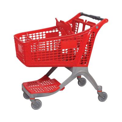 New Plastic Cart Red Supermarket Trolley 175l Plastic Cart Plastic Shopping Cart Trolley