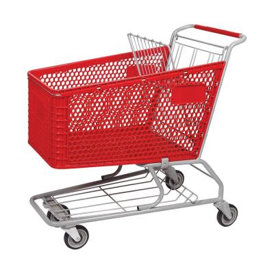 Plastic Cart Plastic Shopping Cart Supermarket Trolley Supermarket Trolley Supply Plastic Cart American