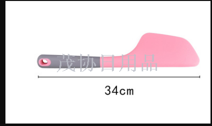 one-piece silicone long handle large scraper food grade cake baking kitchenware cream scraper shovel