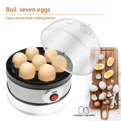 DSP Dansong Mini Multi-function Egg Cooker Stainless Steel Egg Steamer Automatic Power-off Household Small Breakfast Mac