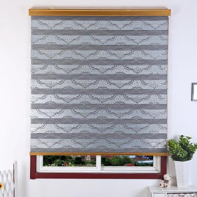 Korean-Style Roller Shutter Louver Curtain Shading Curtain Thickened Soft Gauze Curtain Double-Layer Gold Silk Jacquard Bedroom Bathroom Waterproof