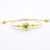 Mingrun Ornament Beige Girl Dried Flower Bracelet Glass Lace Flower Butterfly Starry Sky Hand-Woven Sl97