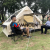 Outdoor Camping Tent Inflatable Building-Free Portable Beach Grass Camping Thickened Rainproof Qinglvwu Indian