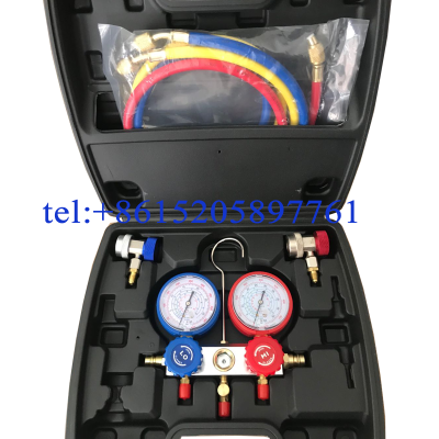 Car air conditioner household air conditioner fluoride tool set Refrigerant fluoride double gauge set Refrigeration tool