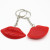 Resin Lips Keychain Key Ring Craft Big Mouth Earrings Eardrops Accessories Red Lips Key Chain Gift