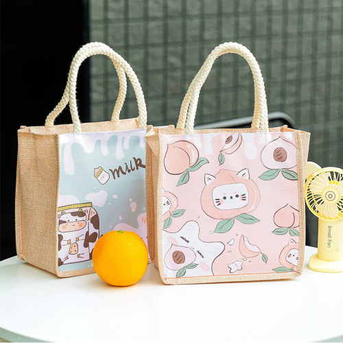 New Fresh and Cute handbag Student Handbag Bag Casual Trend Cartoon Canvas Bag Female