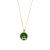 Cowherd and Weaving Girl Imitation Yellow Gold Inlaid with Jade Pendant Clavicle Necklace Temperament Alluvial Gold Necklace No Color Fading Girlfriend Gift