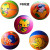 No. 3 Children's Flower Basketball Colorful Rubber Basketball for Kindergarten Training Game Ball Can Be Shot and Kicked Wholesale