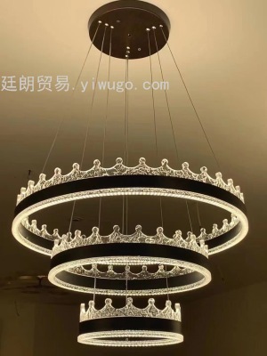 Dining Chandelier Crystal Lamp Modern Minimalist Living Room Chandelier Bedroom Light Creative Personality Aisle Restaurant Chandelier