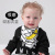 Baby Pure Cotton Triangle Scarf New Baby Bib Bib Children Fashion Brand Cartoon Saliva Towel Snap Button