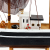 25cm Fishing Boat Model Decoration Mediterranean Style Solid Wood Craft Boat Sailing Model Boat Gifts & Crafts