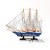 Mediterranean Style Smooth Sailing Model Crafts Simulation Solid Wood Fishing Boat Small Wooden Boat Decorations Ornaments