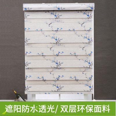 Curtain Shutter Office Bedroom Hand Pull Lifting Shading Kitchen Bathroom Bathroom Waterproof Insulation Louver Curtain