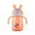 Creative Cartoon Children 316 Space Rabbit Thermos Cup Kindergarten Baby with Strap Handle Dual-Use Straw Kettle