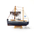28cm Fishing Boat Sailing Model Decoration Mediterranean Style Solid Wood Craft Boat Smooth Sailing Boat Fishing Boat