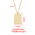 Cross-Border New Mirror Stainless Steel Square Necklace Necklace Personality Simple Glossy Laser Logo Pendant