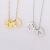 Spot Stainless Steel Mirror Polished Hollow Stars Letter Pendant Necklace Simple Fashion Girlfriends Short Clavicle Chain