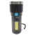 Cross-Border 2021 New Four-Head Strong Light Flashlight USB Charging Portable Flashlight Tube with Cob Sidelight Spotlight Long Shot