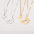 Mother and Child Bird Necklace Set Mirror Stainless Steel Bird Mother and Bird Female Bird Clavicle Chain Necklace