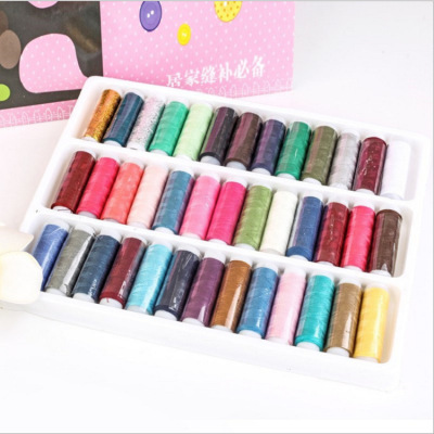 12 Colors/24 Colors/39 Colors Sewing Thread Small Wire Coil Hand-Stitched Clothes Color Wire Sewing Machine Thread Set