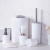 Plastic Cup Toothbrush Holder Lotion Bottle Soap Dish Trash Can Toilet Brush Bath Supplies Bathroom Set Six-Piece Set