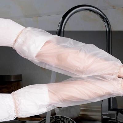 Transparent Oversleeve Waterproof Sleeves Oxford Oversleeve Kitchen Cleaning Household Labor Protection Sleeve Cap