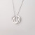Stainless Steel Three-Ring Three-Color Winding Gold Necklace Mirror Finishing Polish Ring Three-Color Necklace Couple Necklace