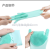 Creative Multi-Purpose Double-Sided Bristle Silicone Dishwashing Gloves Kitchen Cleaning Gloves Glove Brush