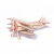 Wholesale Laser Cutting Wooden Plywood 3D Puzzle Children Assembly Toy Airplane Model Three-Dimensional Puzzle