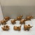 Resin Crafts Creative Cute Simple Sets of Nine Small Elephant Ornaments Living Room Home Decoration Craft Gift Decoration