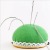 Green Pin Ball 8cm Pin Cushion Pin Device DIY Handmade Silk Floss Filled Green Yellow Bottom Pin Ball